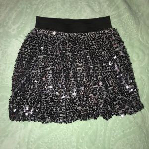 Children’s place silver sequin skirt